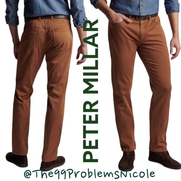 Peter Millar Ultimate 5 Pocket Straight Leg Chinos - Picture 1 of 7